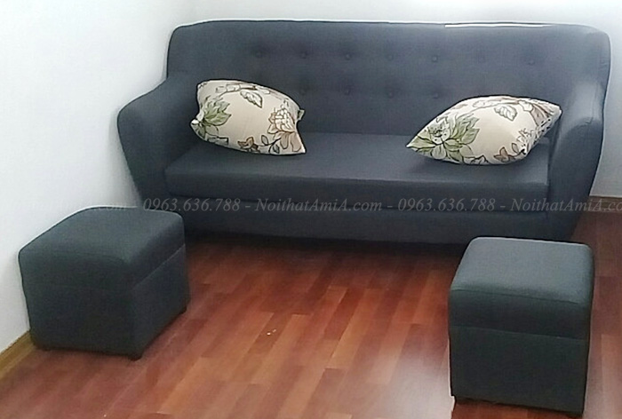 Hình ảnh Mẫu sofa văng nỉ đẹp hiện đại cho phòng khách nhà khách hàng