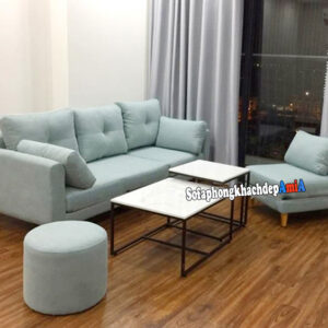 Hình ảnh Sofa bọc nỉ đẹp cho phòng khách hiện đại và sang trọng