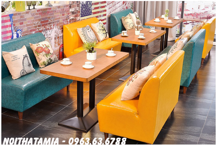 Hình ảnh Sofa cafe Hà Nội mang đến không gian đẹp, hiện đại thật tuyệt vời