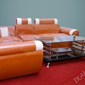 bộ sofa góc giá rẻ cho phòng khách màu cam