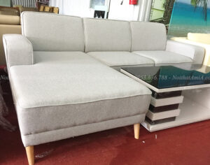 Hình ảnh Sofa chữ L nỉ đẹp hiện đại chụp tại Nội thất AmiA