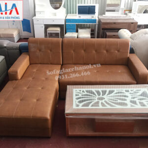 Hình ảnh Sofa da đẹp cho phòng khách nhỏ gia đình