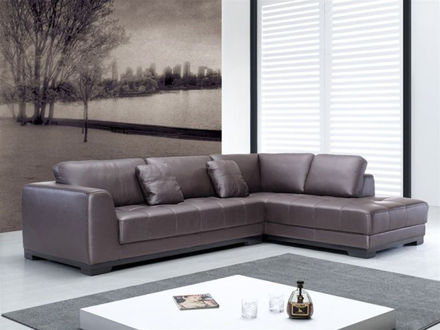 Hình ảnh bộ sofa da góc chữ L màu đen đẹp hiện đại và sang trọng