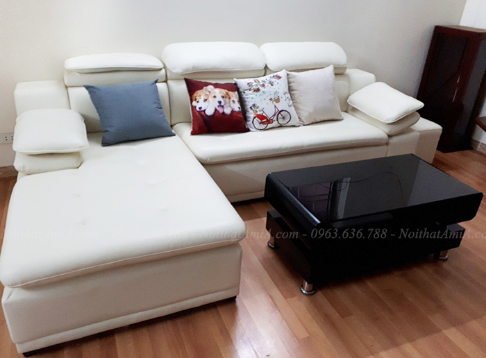 Hình ảnh Sofa da góc chữ L đẹp thật sang trọng và đẳng cấp