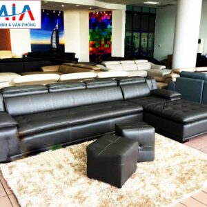 Hình ảnh cho mẫu sofa da góc chữ L vừa hiện đại vừa sang trọng được cung cấp bởi Nội thất AmiA