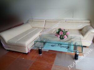 Mẫu sofa góc giá rẻ màu kem