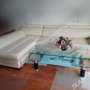 Mẫu sofa góc giá rẻ màu kem