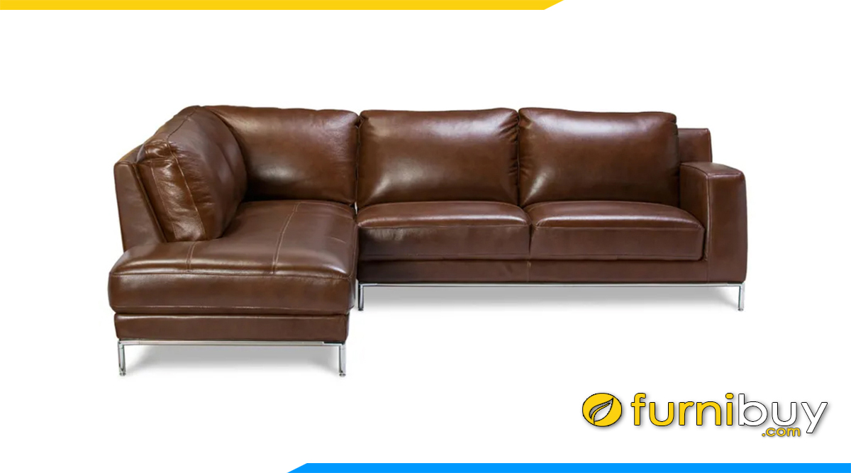 sofa da góc chữ l