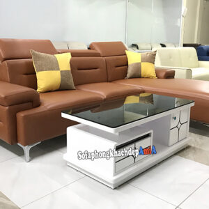 Hình ảnh Sofa da nhập khẩu Hàn Quốc cho phòng khách cao cấp