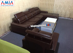 Hình ảnh Ghế sofa da phòng khách cao cấp kích thước lớn