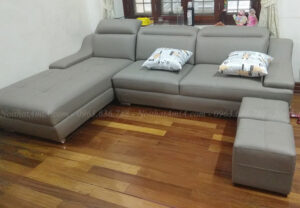 Hình ảnh Ghế sofa da phòng khách đẹp hiện đại, xinh xắn cho phòng khách gia đình Việt