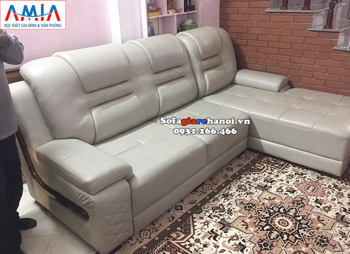 Hình ảnh sofa da phòng khách lớn giá rẻ cho nhà phố, nhà chung cư