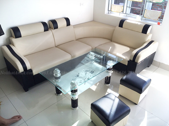 Hình ảnh Sofa đẹp giá rẻ Hà Nội chụp tại phòng khách gia đình