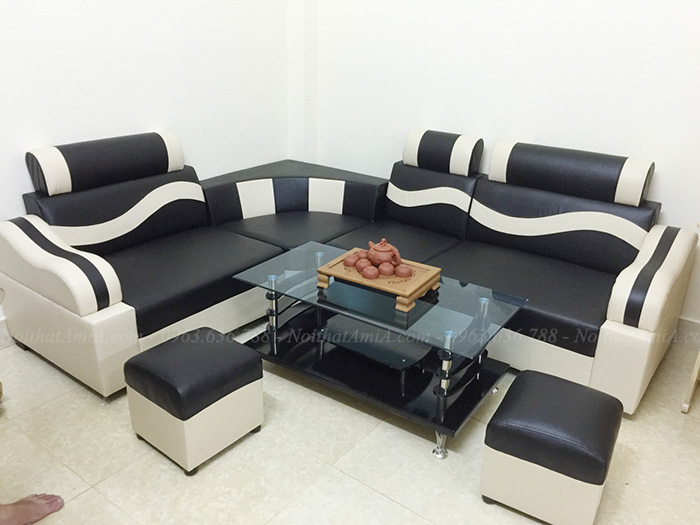 Hình ảnh Mẫu sofa đẹp rẻ Hà Nội kết hợp bàn trà đẹp