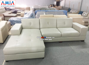 Hình ảnh Sofa giá rẻ cho nhà có trẻ nhỏ thiết kế hình L 3 chỗ tiện lợi