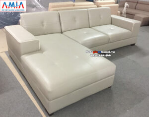 Hình ảnh Sofa giá rẻ cho phòng khách đẹp nhà phố, nhà chung cư thiết kế hình chữ L