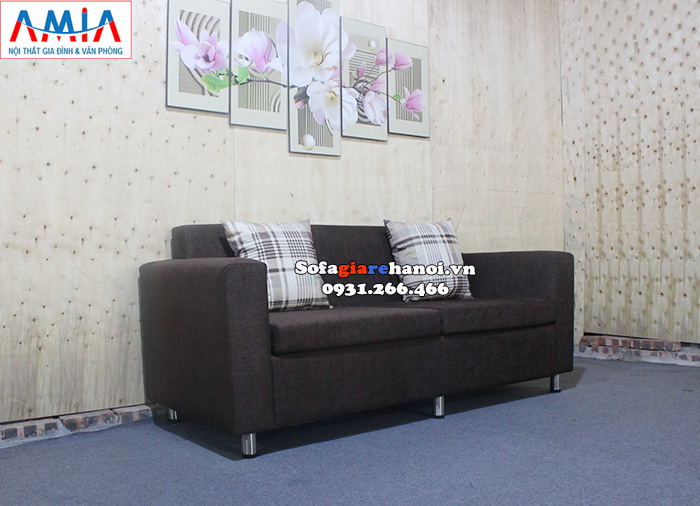 Hình ảnh Sofa giá rẻ phòng khách chung cư 2 chỗ dạng văng nỉ nhỏ