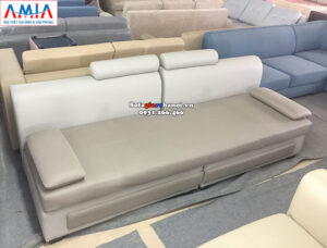 Hình ảnh Ghế sofa giá rẻ phòng khách chung cư kết hợp đôn lớn hiện đại