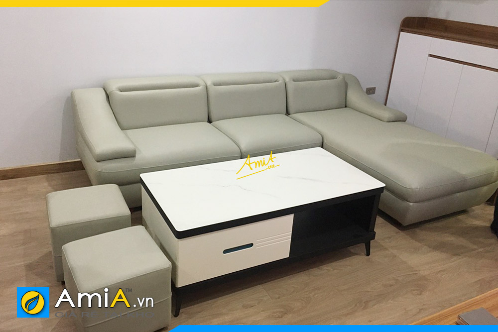 sofa goc da chu l dep cho chung cu nho 50m2