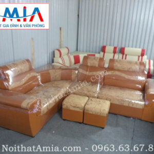 Hình ảnh cho mẫu sofa da pha nỉ mang phong cách thiết kế hiện đại, trẻ trung