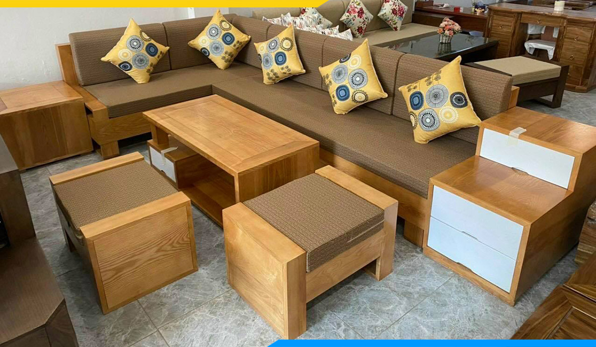 Màu sắc sofa tươi sáng, phù hợp với hầu hết các không gian hiện đại ngày nay