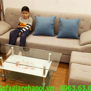 Hình ảnh ghế sofa nỉ văng đẹp cho phòng khách nhà chung cư hiện đại