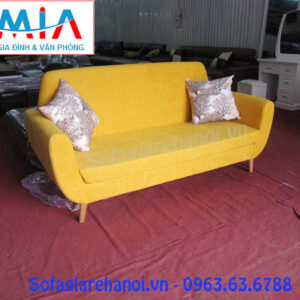 Hình ảnh ghế sofa nhỏ, sofa mini dạng văng đẹp hiện đại vơi chất liệu nỉ