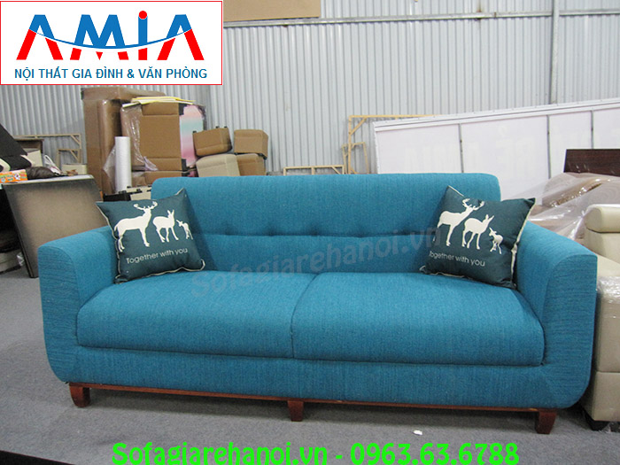 Hình ảnh mẫu ghế sofa nhỏ với chất liệu nỉ cùng thiết k