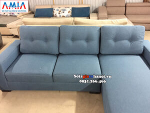 Hình ảnh Ghế sofa nỉ chữ L cho phòng khách giá rẻ đẹp hiện đại