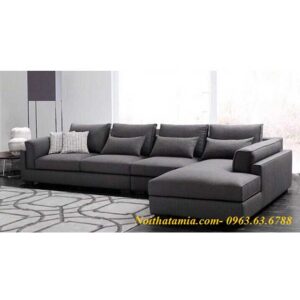 Hình ảnh mẫu ghế sofa nỉ chữ L 4 chỗ là sự lựa chọn hoàn hảo dành cho bạn