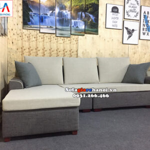 Hình ảnh Ghế sofa nỉ nhỏ cho phòng khách chung cư thiết kế hiện đại với kích thước nhỏ xinh xắn