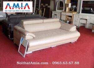 Hình ảnh cho mẫu sofa văng da màu trắng cao cấp tại Nội thất AmiA