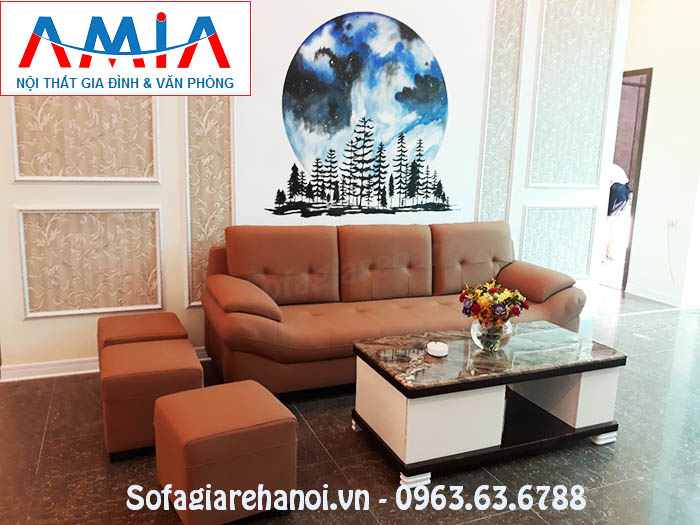 Hình ảnh cho bộ ghế sofa văng đẹp hiện đại được bài trí trong sảnh nhà hàng