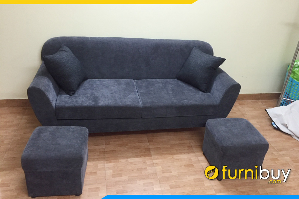 sofa vang ke phong khach nho fb116