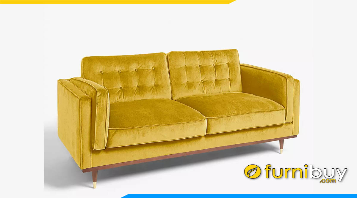 sofa vang mau vang boc ni nhung hien dai