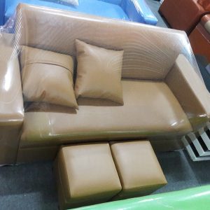 Sofa văng mini giá rẻ mầu vàng nâu nhạt