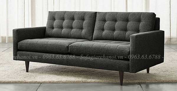 Hình ảnh sofa văng nhỏ đẹp với gam màu sậm sang trọng