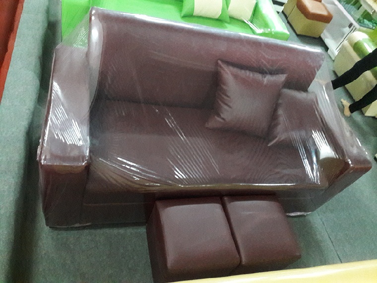 Sofa văng nhỏ giá rẻ mầu nâu đậm