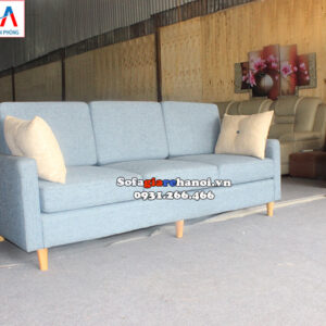 Hình ảnh Sofa văng nỉ dài cho phòng khách chung cư hiện đại