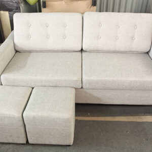 Hình ảnh Sofa văng nỉ rút khuy phần tựa lưng