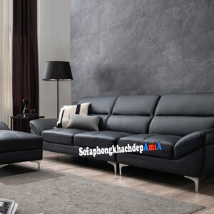 Hình ảnh Sofa văng phòng khách đẹp rẻ bài trí sát tường tiết kiệm diện tích căn phòng